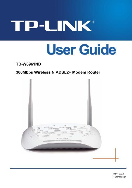 Td W61nd V2 0 User Guide Tp Link