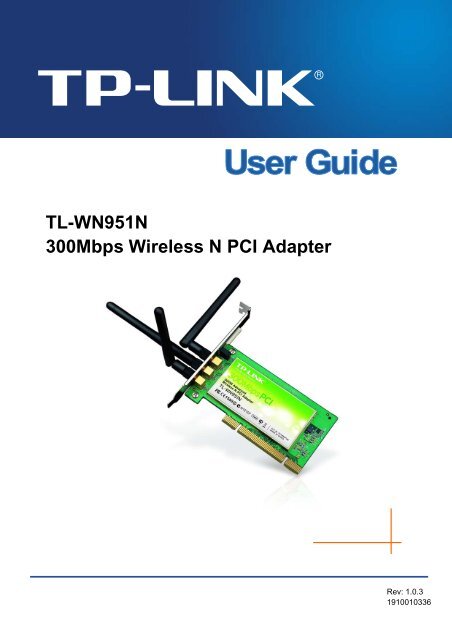 TL-WN951N 300Mbps Wireless N PCI Adapter
