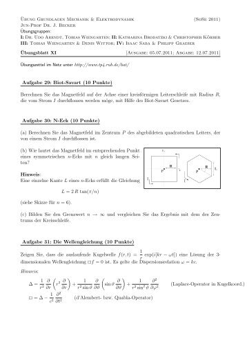 Ãbungsblatt 11