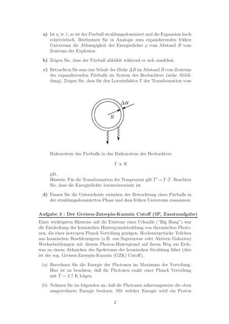 Aufgabe 1 : Das Wiensche Verschiebungsgesetz (5P) Das ...