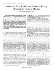 Modulated Wave Packets and Envelope Solitary ... - IEEE Xplore