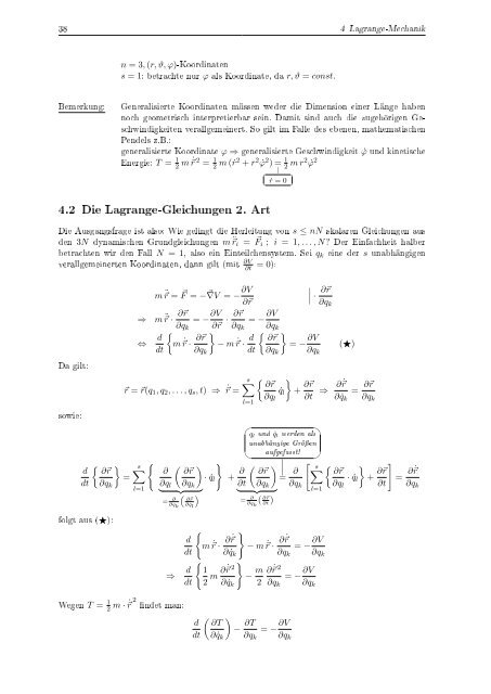 Grundlagen der Mechanik und Elektrodynamik 2011 - Theoretische ...