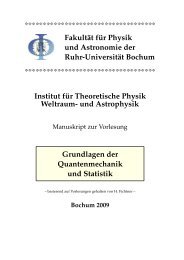 Grundlagen der Quantenmechanik und Statistik - Theoretische ...