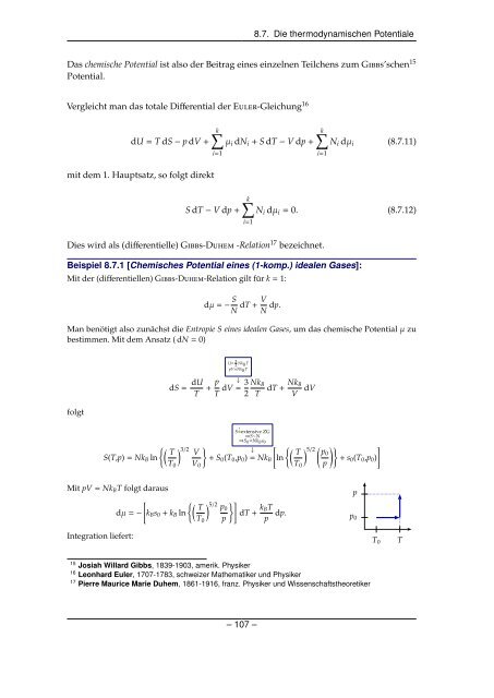 Grundlagen der Quantenmechanik und Statistik - Theoretische ...