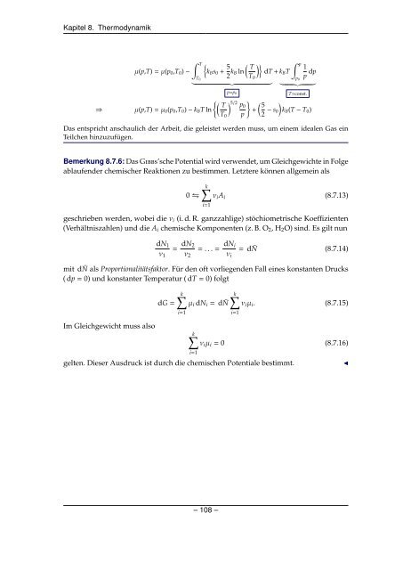 Grundlagen der Quantenmechanik und Statistik - Theoretische ...