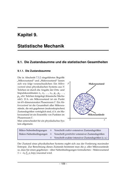 Grundlagen der Quantenmechanik und Statistik - Theoretische ...