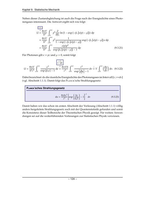 Grundlagen der Quantenmechanik und Statistik - Theoretische ...