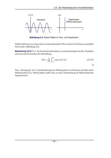 Grundlagen der Quantenmechanik und Statistik - Theoretische ...