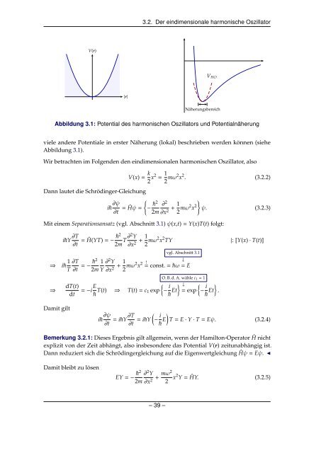 Grundlagen der Quantenmechanik und Statistik - Theoretische ...