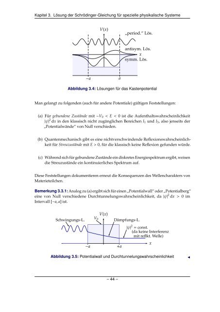 Grundlagen der Quantenmechanik und Statistik - Theoretische ...