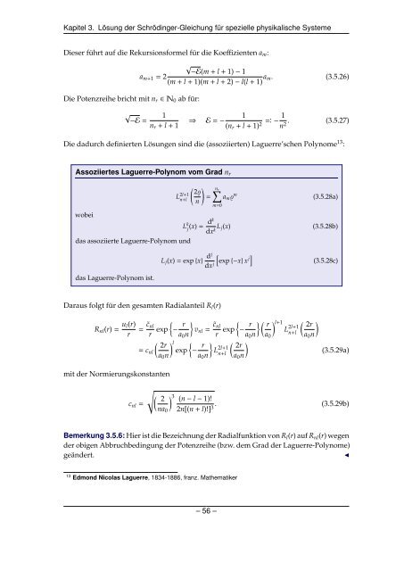 Grundlagen der Quantenmechanik und Statistik - Theoretische ...