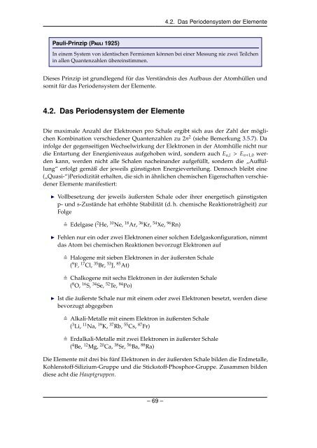 Grundlagen der Quantenmechanik und Statistik - Theoretische ...