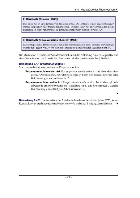 Grundlagen der Quantenmechanik und Statistik - Theoretische ...