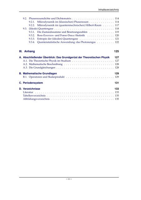 Grundlagen der Quantenmechanik und Statistik - Theoretische ...