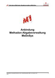 Anbindung Methadon-Abgabeverwaltung MeDoSys - CompuMED M1