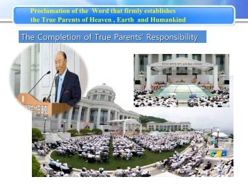 Proclamation of the Word that firmly establishes the True Parents of ...