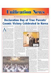 July 1999 Unification News - True Parents Organization