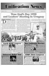 January 1998 Unification News - True Parents Organization