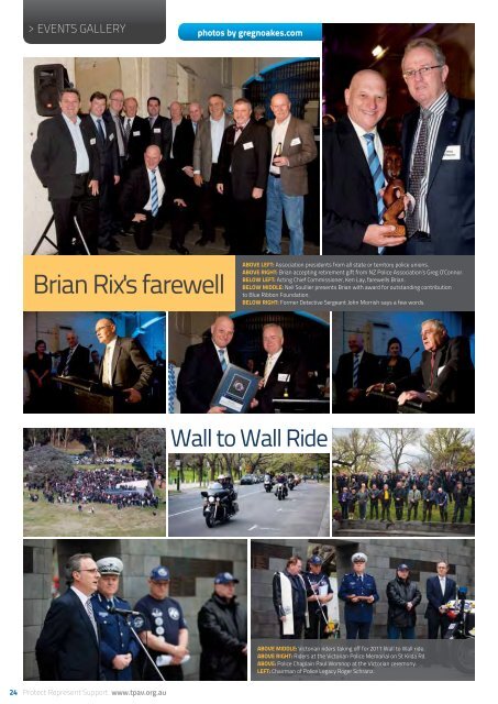 October edition - The Police Association Victoria