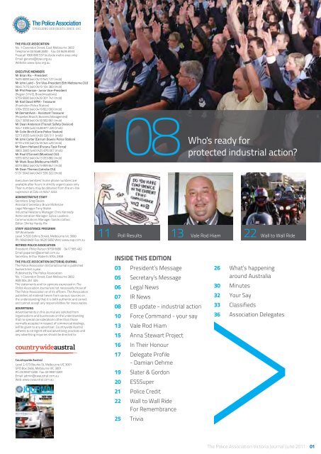 June edition - The Police Association Victoria