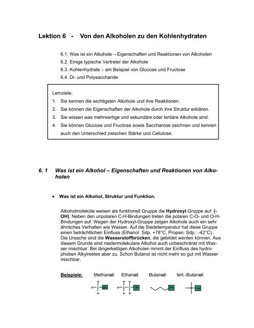 Grundlagen der organischen Chemie