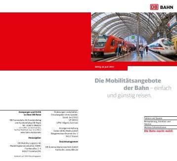 Die Mobilitätsangebote der Bahn – einfach und günstig reisen.