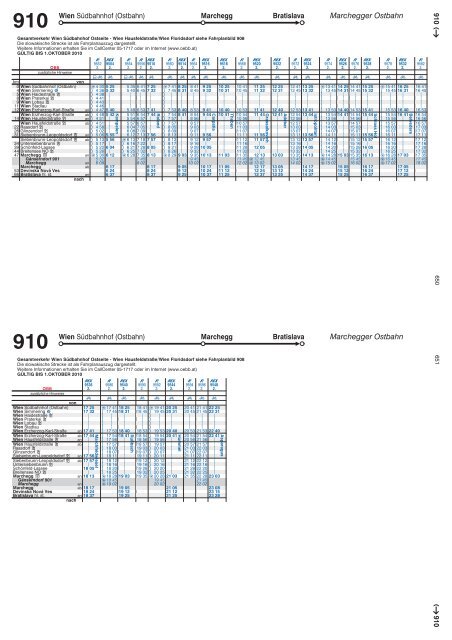 Fahrplan Marchegger Ostbahn - Stadtgemeinde Deutsch-Wagram