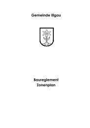 Gemeinde Illgau Baureglement Zonenplan