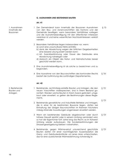 Gemeinde Illgau Baureglement Zonenplan