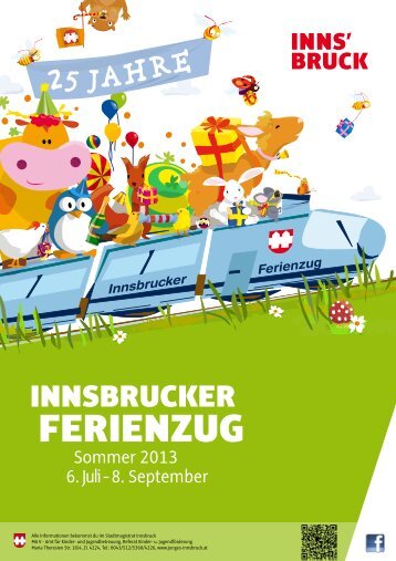 Programmheft Ferienzug - Junges Innsbruck