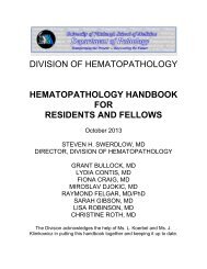 Hematopathology Resident / Fellow Manual - Department of ...