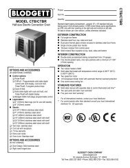 MODEL CTB/CTBR CTB/CTBR - Michael W. Buder