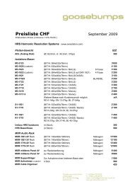 Preisliste CHF - Erni Hifi