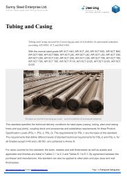 Tubing and Casing