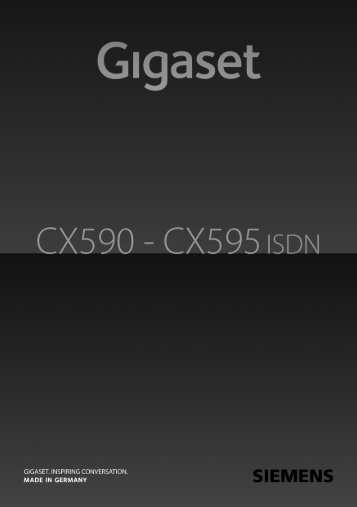 Gigaset CX590/CX595 ISDN