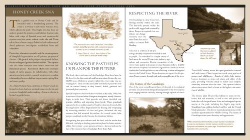 Guadalupe River State Park and Honey Creek State Natural Area