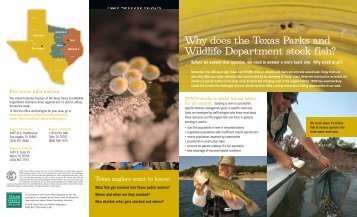 Fish Stocking in Texas - Texas Parks & Wildlife Department