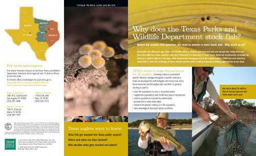 Fish Stocking in Texas - Texas Parks & Wildlife Department