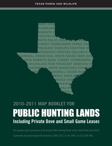 PUBLIC HUNTING LANDS - Texas Parks & Wildlife Department