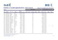 FIXING Y VALOR LIQUIDATIVO / NET VALUE - Bolsas y Mercados ...