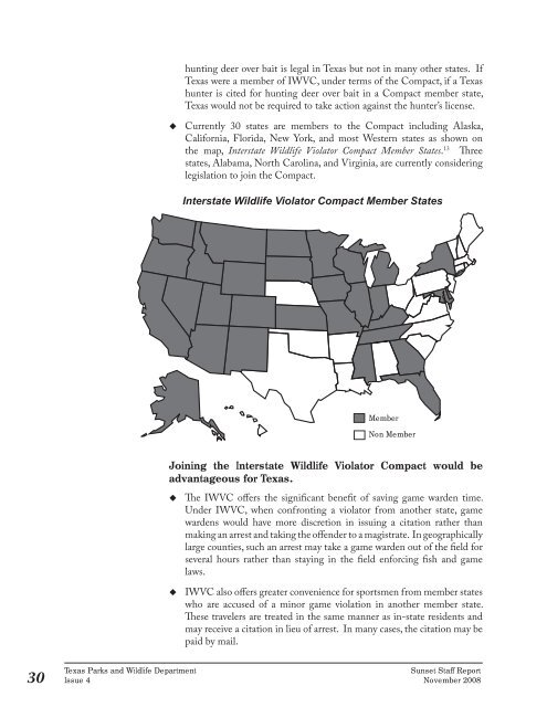 Sunset Advisory Commission Staff Report: Texas Parks and Wildlife ...