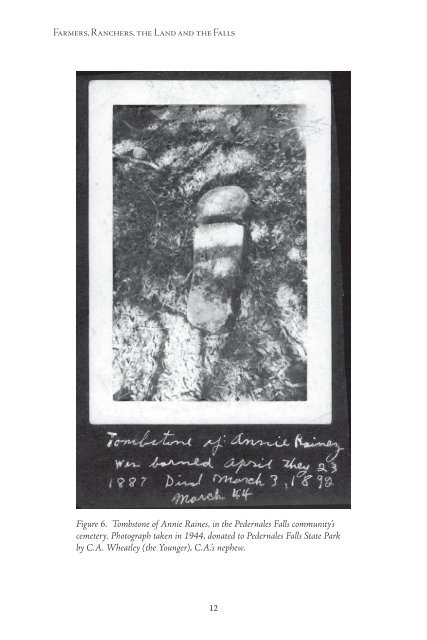 Farmers, Ranchers, the Land and the Falls - Texas Parks & Wildlife ...