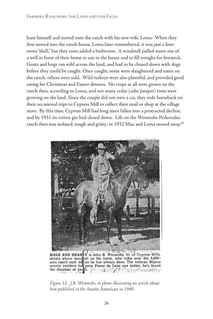 Farmers, Ranchers, the Land and the Falls - Texas Parks & Wildlife ...