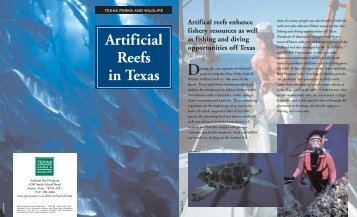 Artificial Reefs in Texas Brochure - Texas Parks & Wildlife Department