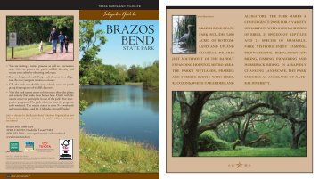 BRAZOS BEND - Texas Parks & Wildlife Department