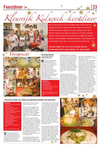 Kleurrijk Kidsweek-kerstdiner - Koken met Angela Prins