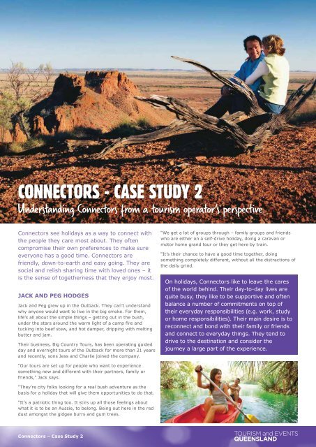 CONNECTORS - CASE STUDY 2 - Tourism Queensland