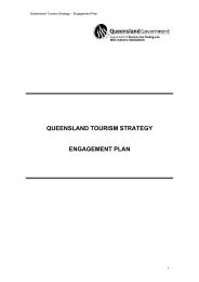 queensland tourism strategy engagement plan - Tourism Queensland