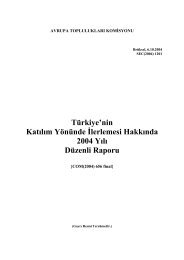 Türkiye'nin Katılım Yönünde İlerlemesi Hakkında 2004 Yılı Düzenli ...