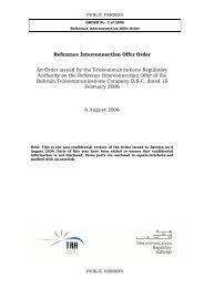 Reference Interconnection Offer Order An Order issued by the ...